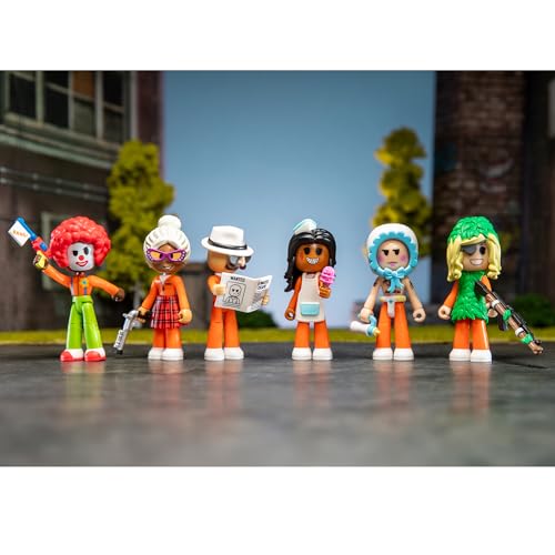DevSeries Jailbreak: Hiding in Plain Sight Multipack Six 2.75-Inch Action Figures with Mix and Match, Accessories, and Exclusive Virtual Item Code