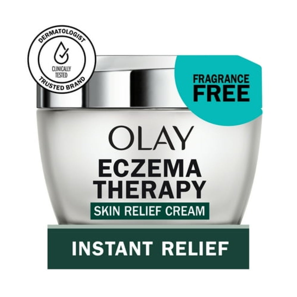 Olay Sensitive Skin Eczema Therapy Face Moisturizer with Colloidal Oatmeal, Fragrance-Free, 1.7 oz