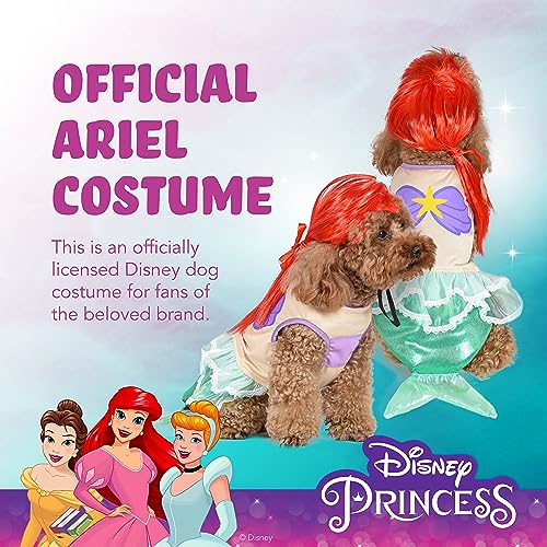 Disney for Pets Halloween Disney Princess Ariel Costume - Large - | Disney Princess Halloween Costumes for Dogs, Officially Licensed Disney Dog Halloween Costume, Multicolor (FF22912)