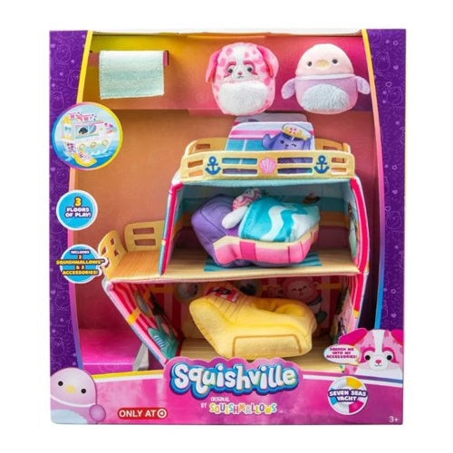Squishville by Squishmallow Seven Seas Yacht Deluxe Plush Toy Playset