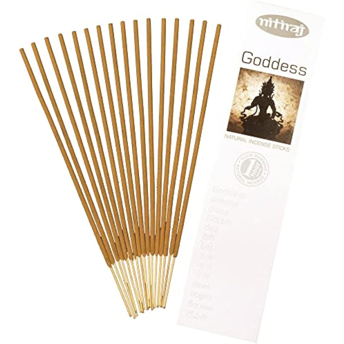 Nitiraj Platinum Natural Incense Sticks Slow Burning 1hr. 2Pack