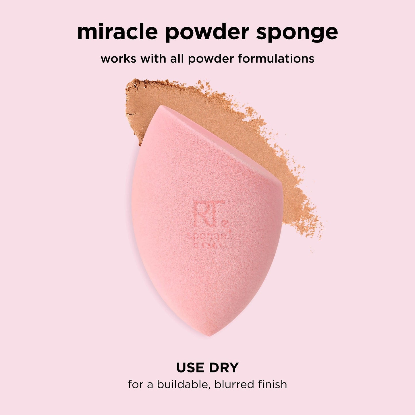 Real Techniques Miracle Mattifying Makeup Sponge Duo, Matte Finish, Cloud Skin, Full Coverage Foundation & Powder Makeup Blending Sponges for Oily Skin, Cruelty & Latex-Free Foam, 2 Count