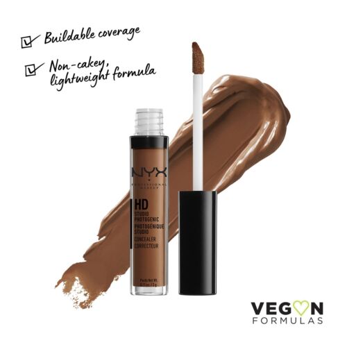 NYX Professional Makeup HD Studio Photogenic Concealer Wand, medium coverage, undereye concealer Espresso
