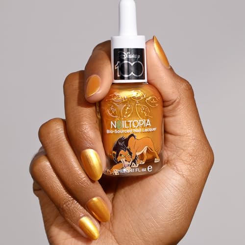 Nailtopia Bio-Sourced Chip Free Nail Lacquer Disney Collection, Scar, 0.41 oz - All Natural - Vegan - Strengthening - Quick-Dry - Long Lasting - Cruelty-Free - Nail Polish