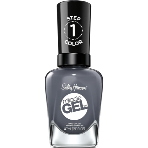 Sally Hansen Miracle Gel™, Slate-r Girl, Long Lasting, Gel-Like Formula, No UV Lamp Needed, Grey Nail Polish