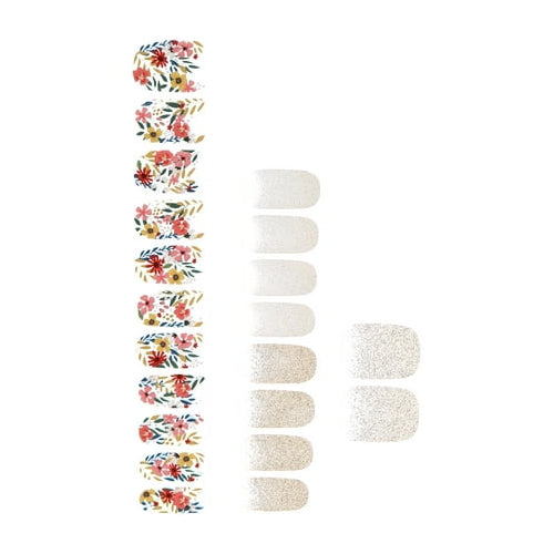 Dashing Diva GLOSS Ultra Shine Gel Palette, Wallflower Frenzy, 32ct, Nail Stickers