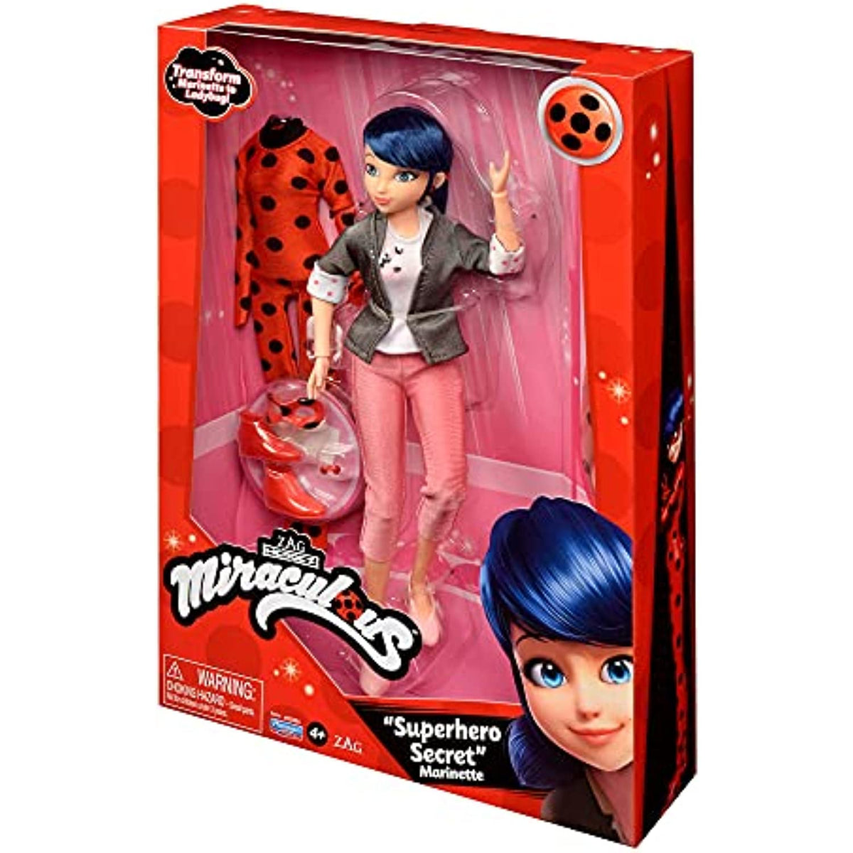 Miraculous Ladybug Superhero Secret Adrien w/t Cat Noir Outfit by Playmates  Toys