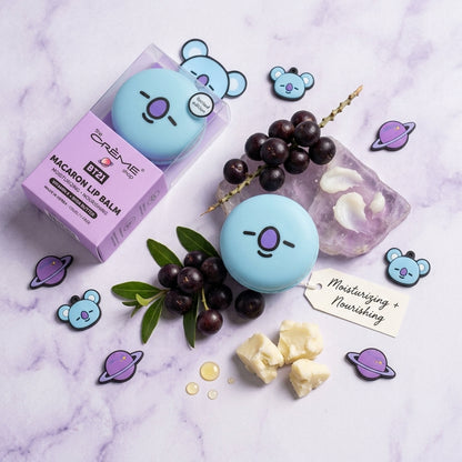The Crème Shop BT21 KOYA Macaron Lip Balm - Açaí Berry