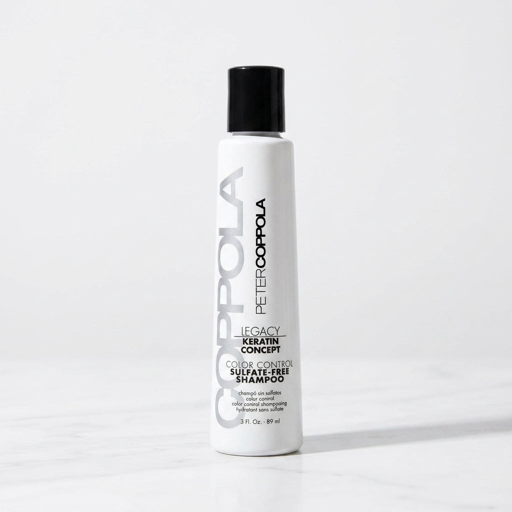 PETER COPPOLA Color Control Shampoo - Sulfate & Paraben Free - Keratin Safe, Color Safe, Gentle Cleansing Shampoo for Daily Use (3 Fl Oz)