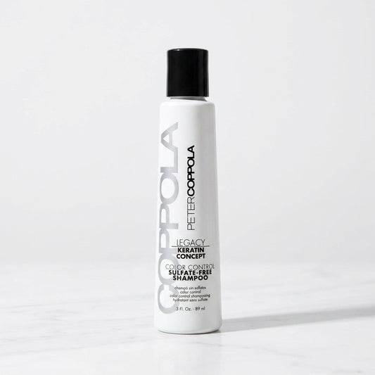 PETER COPPOLA Color Control Shampoo - Sulfate & Paraben Free - Keratin Safe, Color Safe, Gentle Cleansing Shampoo for Daily Use (3 Fl Oz)