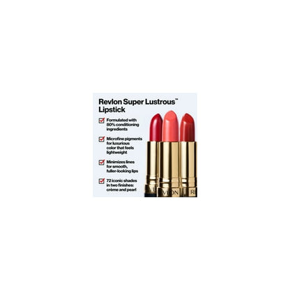 Revlon Super Lustrous Creme Lipstick, Creamy Formula, 745 Love Is On