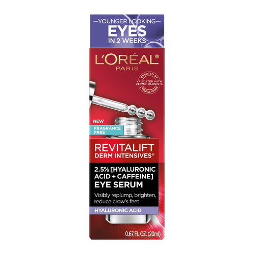 L'Oreal Paris Revitalift Hyaluronic Acid Caffeine Serum, 0.67 fl oz