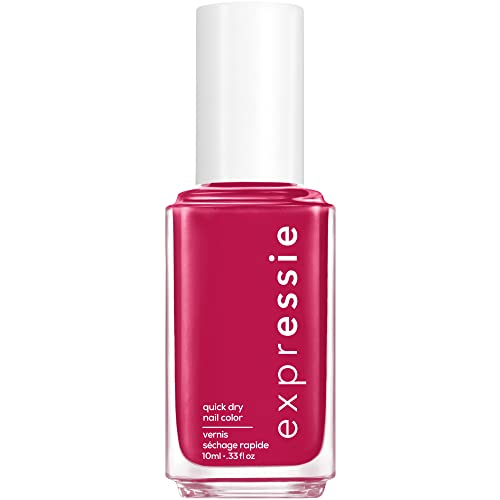 essie Nail Polish, Expressie Quick-Dry Nail Color, Vegan, Word On The Street, Red, Spray It To Say It, 0.33 fl oz