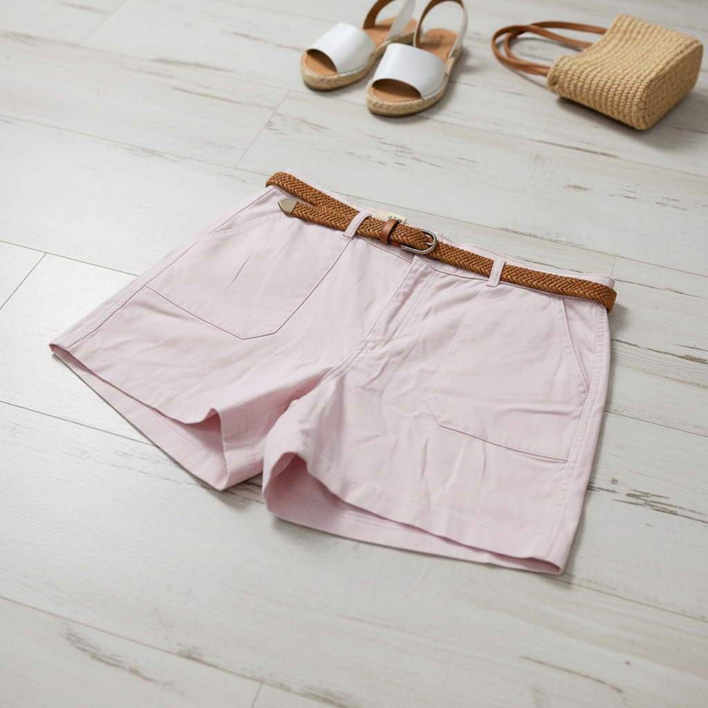 Levi's Women's High Rise Utility Mom Shorts Size 32 Light Pink NWT Inseam 4"