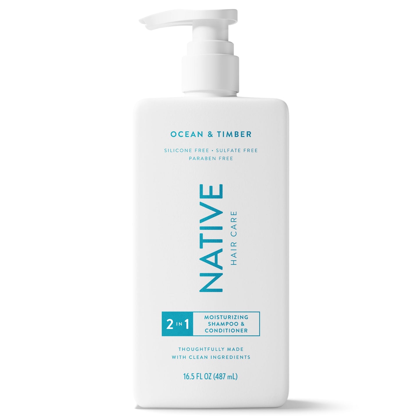 Native Moisturizing 2-in-1 Mens Shampoo and Conditioner Ocean and Timber 16.5 fl oz