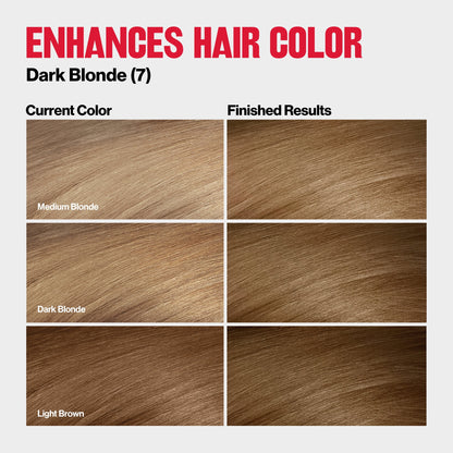 2 Pack Revlon ColorSilk Tone Gloss Care Demi-Permanent Hair Dye 7 Dark Blonde