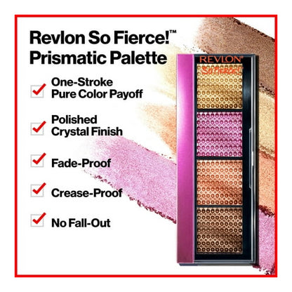 Revlon So Fierce! Prismatic, Long Lasting Matte and Pearl Cream Eyeshadow Palette, 966 The Big Bang