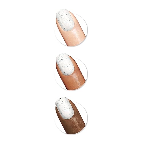 Sally Hansen Miracle Gel™, Holiday Whisk You a Merry Xmas, Long Lasting, Gel-Like Formula, No UV Lamp Needed, White Glitter Nail Polish