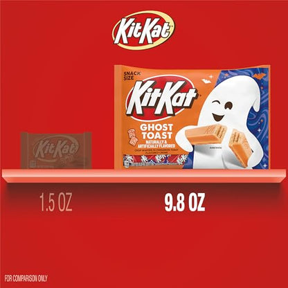 KIT KAT Cinnamon Toast Flavored Creme Wafer Snack Size, Halloween Candy Bag, 9.8 oz