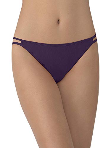 Vanity Fair Women's Illumination String Bikini Panty 18108, Deep Mulberry, Large/7