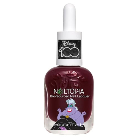 Nailtopia Bio-Sourced Chip Free Nail Lacquer Disney Collection, Ursula, 0.41 oz - All Natural - Vegan - Strengthening - Quick-Dry - Long Lasting - Cruelty-Free - Nail Polish