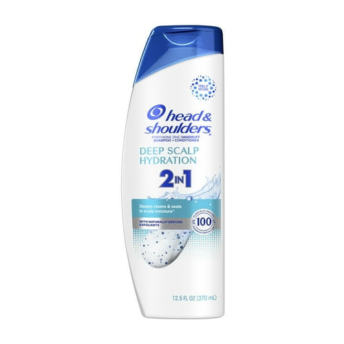 Head and Shoulders 2 in 1 Dandruff Shampoo and Conditioner, Deep Scalp Hydration, 12.5 fl oz