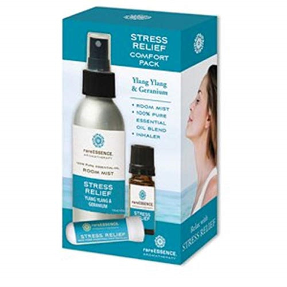 RareESSENCE Stress Relief Comfort Pack ( Stress Relief Room Spray, Stress Relief Inhaler, Stress Relief Essential Oil Blend)