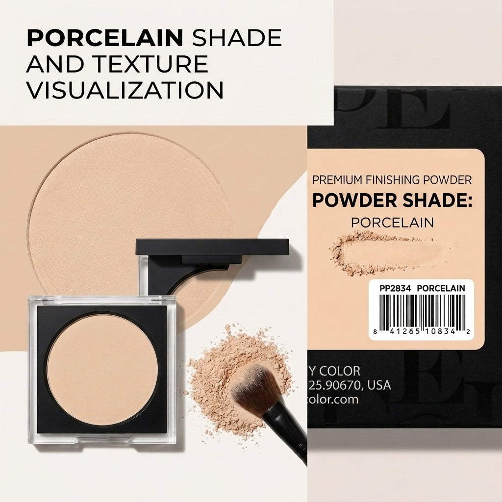 KleanColor FeatherLight Powder Foundation PP2834 Porcelain Matte Full Coverage Makeup