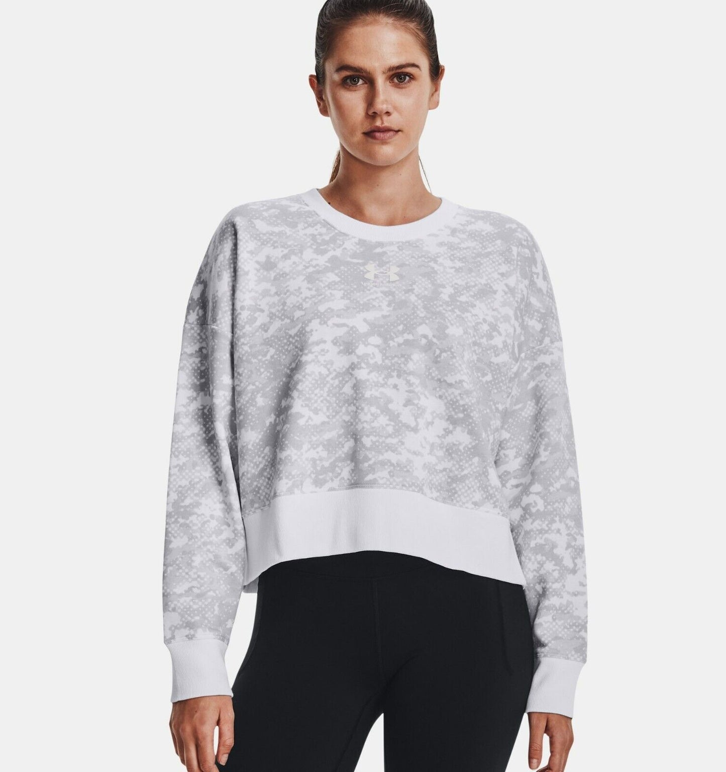 Under Armour Women's UA Rival Fleece Camo Crew Pull-over Sweatshirt