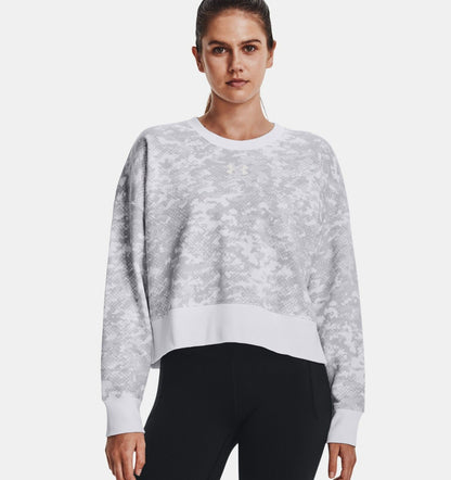Under Armour Women's UA Rival Fleece Camo Crew Pull-over Sweatshirt