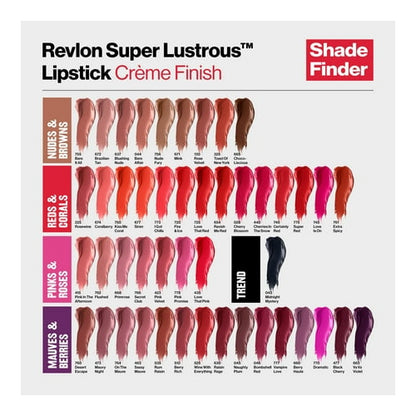 Revlon Super Lustrous Creme Lipstick, Creamy Formula, 745 Love Is On