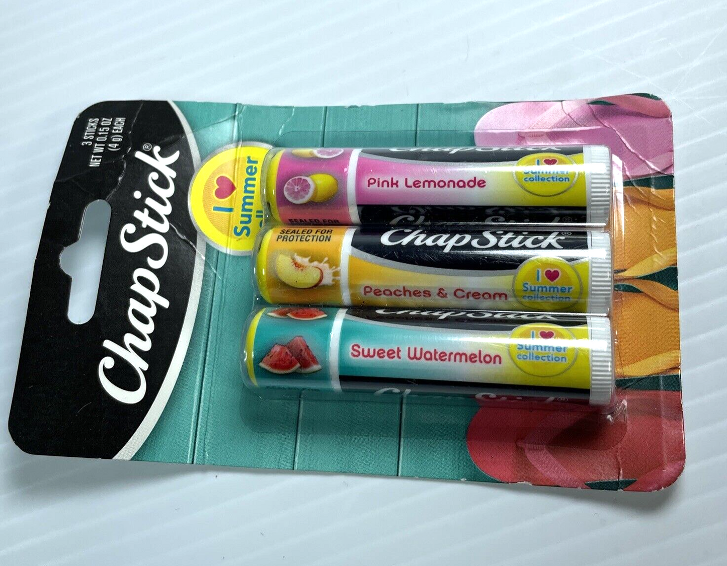 ChapStick I Love Summer Collection 3 Sticks lip balm