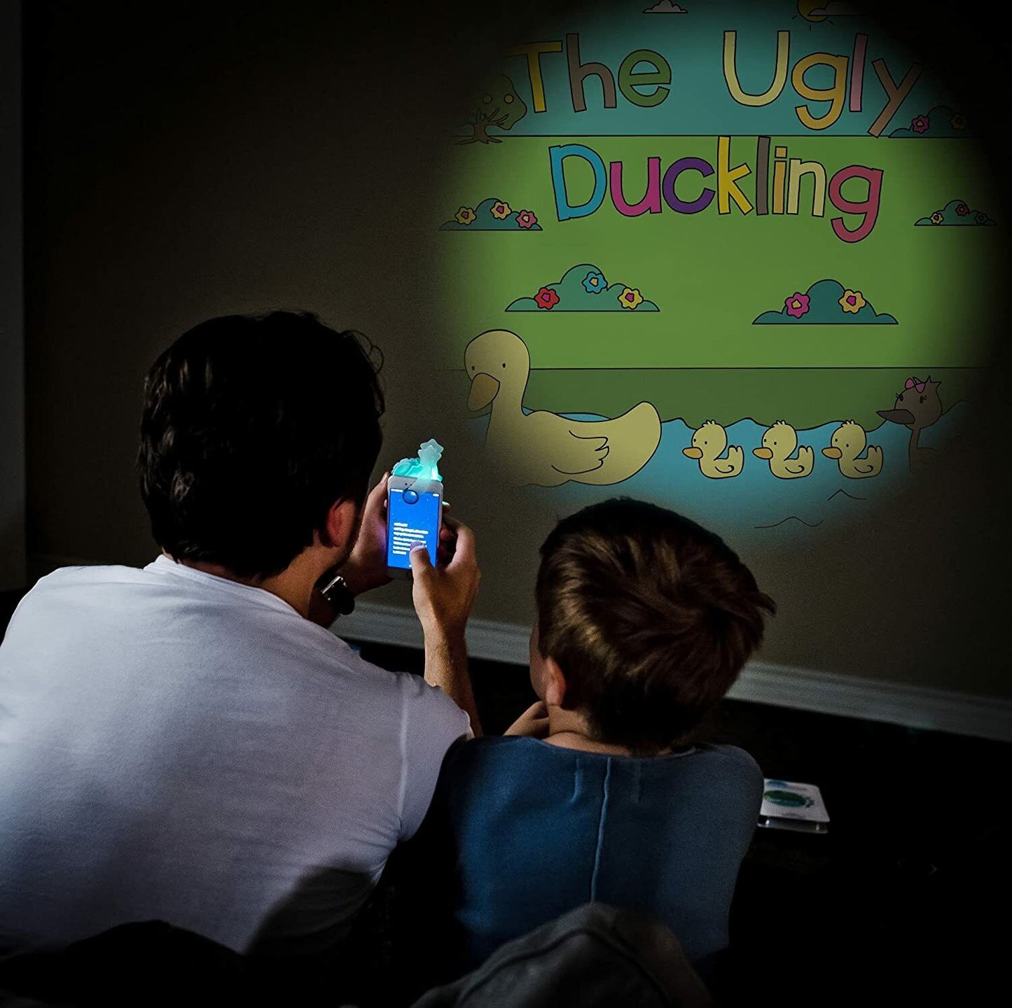 Moonlite Storytime The Ugly Duckling Storybook Reel, A Magical Way to Read Together, Digital Story for Projector, Fun Sound Effects, Toddler Early Learning Toys Gifts for Kids Ages 12 Months and Up