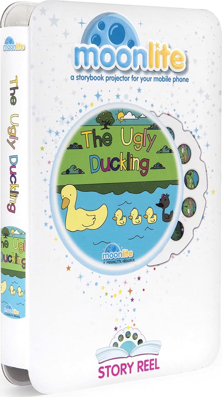 Moonlite Storytime The Ugly Duckling Storybook Reel, A Magical Way to Read Together, Digital Story for Projector, Fun Sound Effects, Toddler Early Learning Toys Gifts for Kids Ages 12 Months and Up
