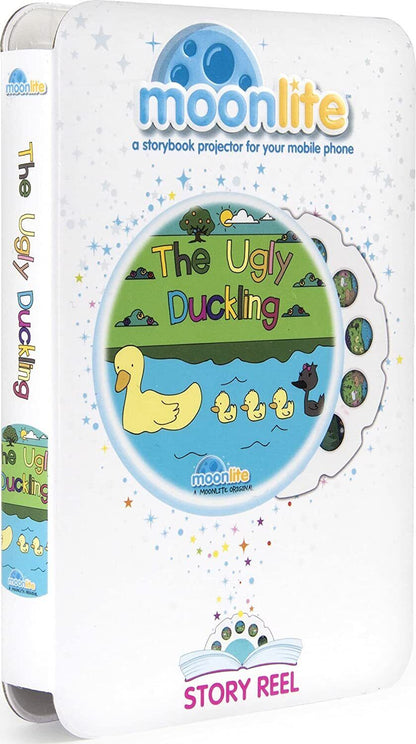 Moonlite Storytime The Ugly Duckling Storybook Reel, A Magical Way to Read Together, Digital Story for Projector, Fun Sound Effects, Toddler Early Learning Toys Gifts for Kids Ages 12 Months and Up