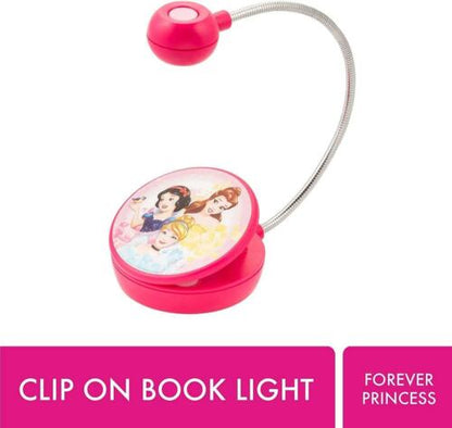 WITHit Disney Clip On Book Light - Forever Princess - LED Reading Light with Clip for Books/eBooks, Dimmable, Reduced Glare, Portable & Lightweight Bookmark Light for Kids, Batteries Included