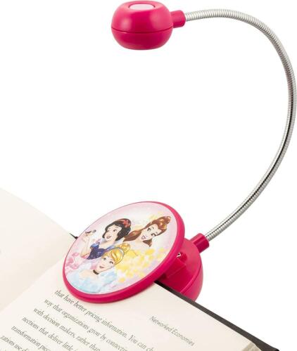 WITHit Disney Clip On Book Light - Forever Princess - LED Reading Light with Clip for Books/eBooks, Dimmable, Reduced Glare, Portable & Lightweight Bookmark Light for Kids, Batteries Included