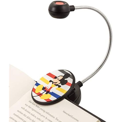 WITHit Disney Clip On Book Light- Mickey -LED Reading Light, Reduced Glare, Portable, Lightweight Bookmark Light for Kids and Adults, Batteries Included