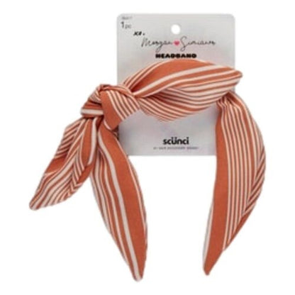 Scunci Morgan Simianer Xo Headbands and Scarves (Striped Bow)