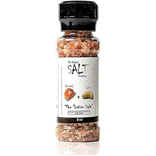 Kasa Style By The Original Salt Company Himalayan Rock Salt Grinder and Garlic