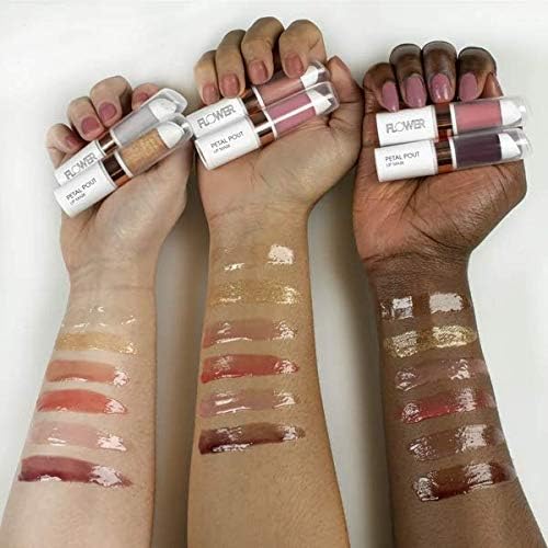 FLOWER BEAUTY Petal Pout Lip Mask | Hydrating Tinted Balm with Mango & Cocoa Butter | Vegan, Cruelty-Free Scented Lips Color | Sangria - Berry Punch (Pack of 1)