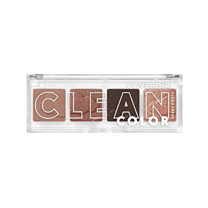 COVERGIRL Clean Fresh Clean Color Eyeshadow – Eyeshadow, Eyeshadow Palette, Shimmer Eyeshadow, Vegan Formula - Cool Berry, 4g (0.14 oz)