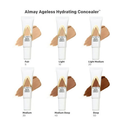 Almay Anti-Aging Concealer by Almay, Face Makeup with Hyaluronic Acid, , Niacinamide, Vitamin C & E, Hypoallergenic, Fragrance Free, 010 Light, 0.37 Fl Oz, 010 Light, 0.37 fl oz.