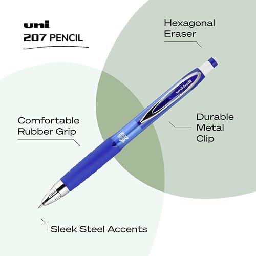 Uni-Ball Signo 207 Mechanical Pencil Starter Kit, 0.7mm HB #2 | Office Supplies by Uni-Ball like Ink Pens, Colored Pens, Fine Point, Smooth Writing Pens, Ballpoint Pens