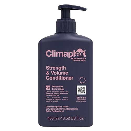 Climaplex Strength and Volume Conditioner - Moisturizing and Protective Properties - Contains Detangling Benefits - Leaves Hair Silky Smooth - Suitable for All Hair Types - Cruelty Free - 13.52 oz