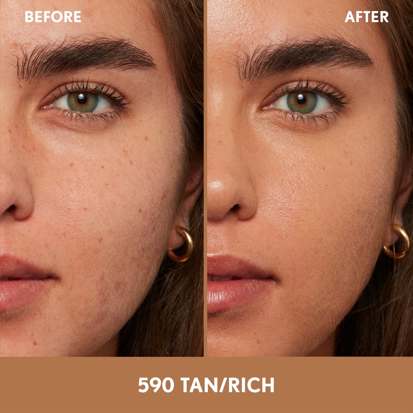 COVERGIRL Clean Fresh Nourishing Skin Tint, Dewy Finish, Tan/ Rich, 1 fl oz (Packaging May Vary)