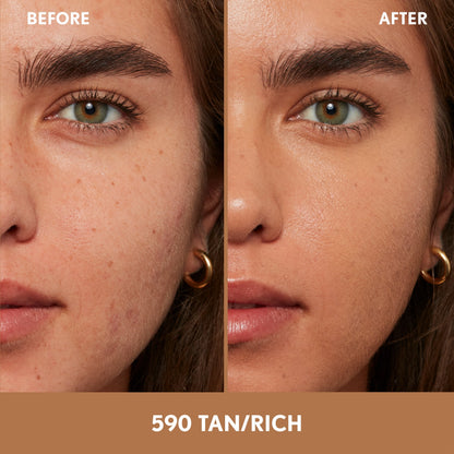 COVERGIRL Clean Fresh Nourishing Skin Tint, Dewy Finish, Tan/ Rich, 1 fl oz (Packaging May Vary)