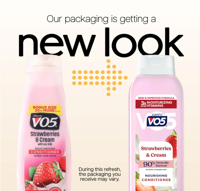 Alberto VO5 Strawberries & Cream Moisturizing Conditioner 15oz Pack of 3 Soy Milk