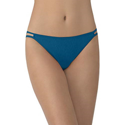 Vanity Fair Women's Illumination String Bikini Panty 18108, Celestial Blue, Small/5