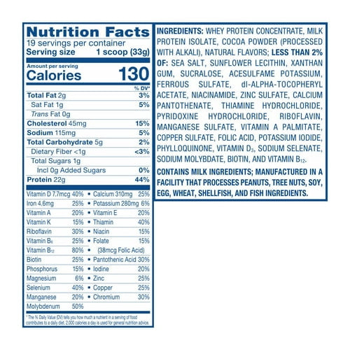 Glucerna Hunger Smart Powder, Diabetic Protein Shake, Classic Chocolate, 22.3-oz tub, 1 Count